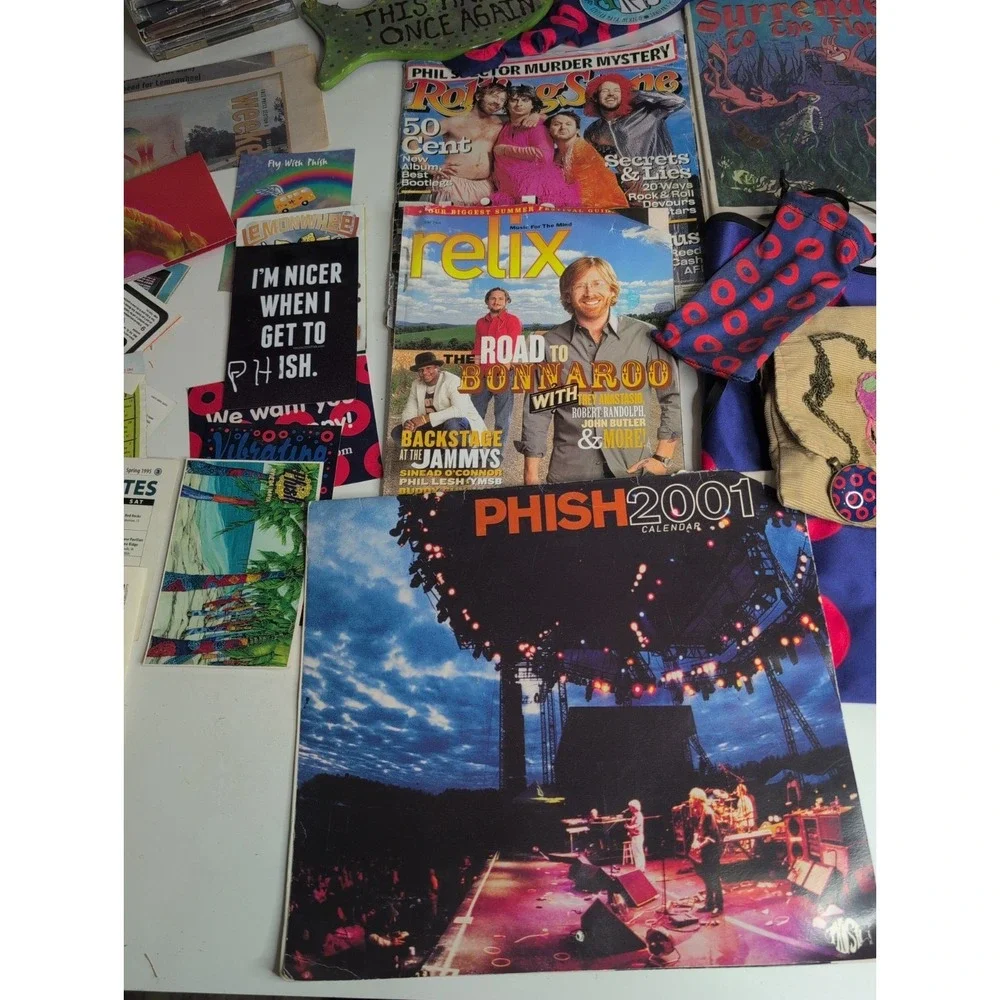 Huge Rare Phish Lot Memorabilia Poster CDs Cups DVD Calendar Bag Sunglasses More - Picture 2 of 16